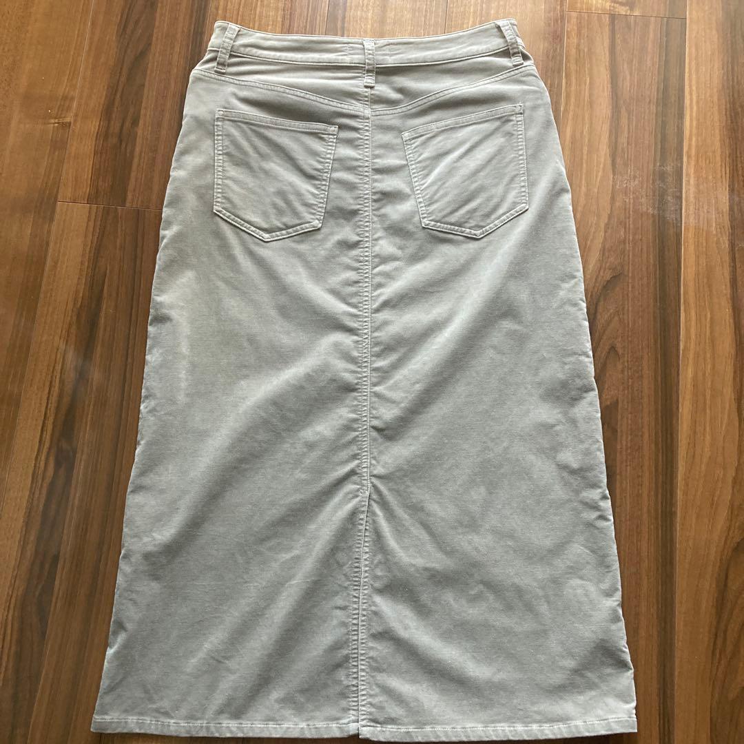 （洗える）23区DENIM ベルベットストレッチ Aライン スカート　現行品