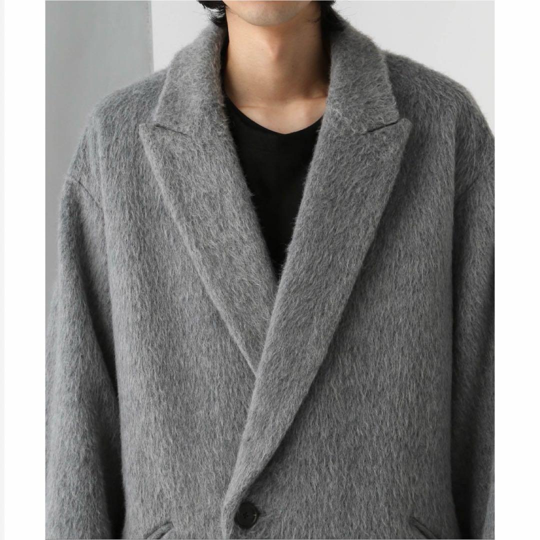 【美品】 HARE ウールダブルコート グレー M