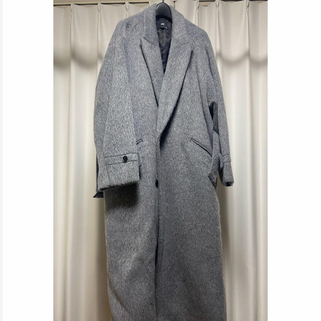【美品】 HARE ウールダブルコート グレー M