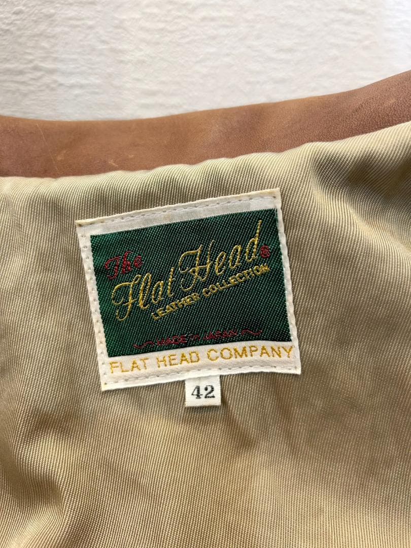 【Flat Head】フラットヘッド 馬革 シングルライダース 42 日本製