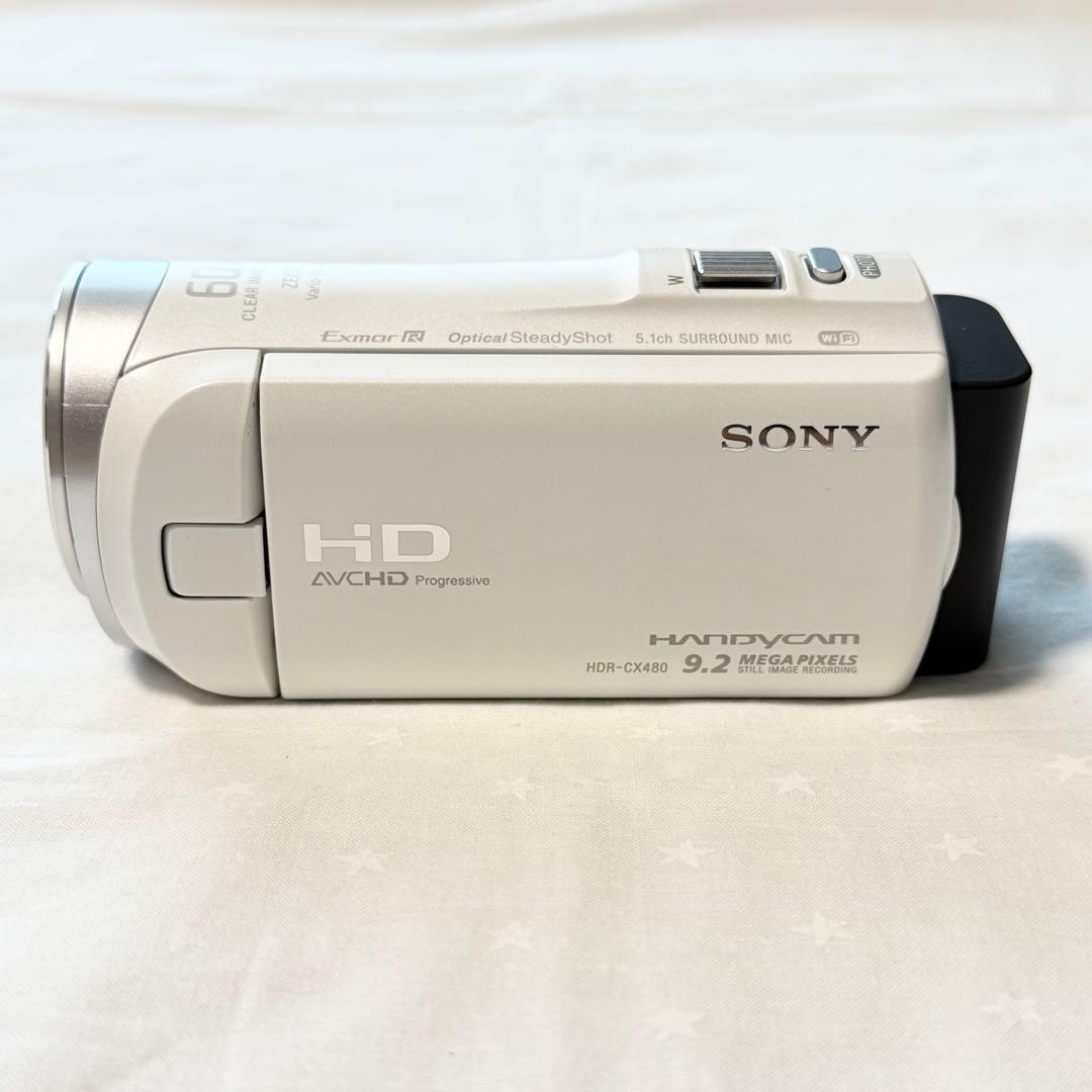 SONY HDR-CX480 HDビデオカメラ ハンディカム ホワイト