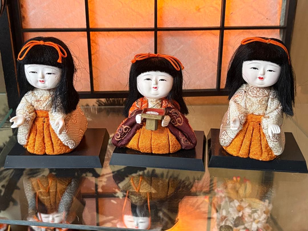 雛人形セット ガラスケース付き 河寿作 雛人形