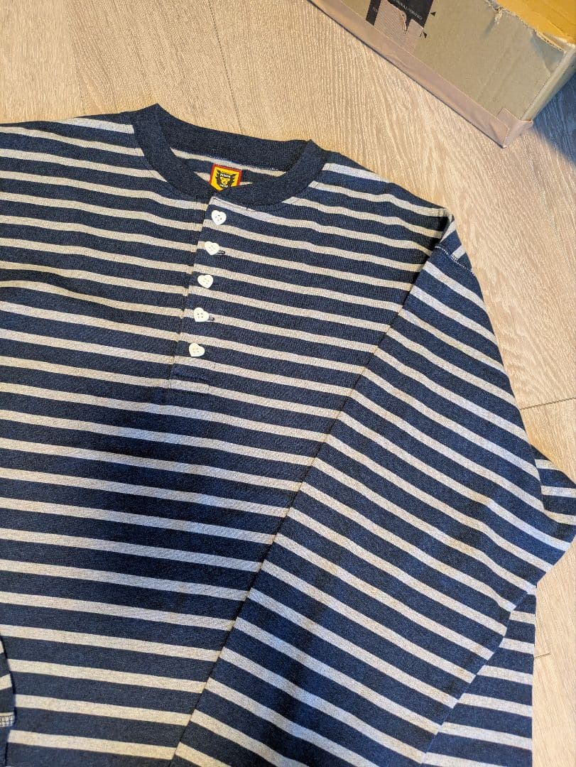 ヒューマンメイド ヘンリーネック長袖カットソー