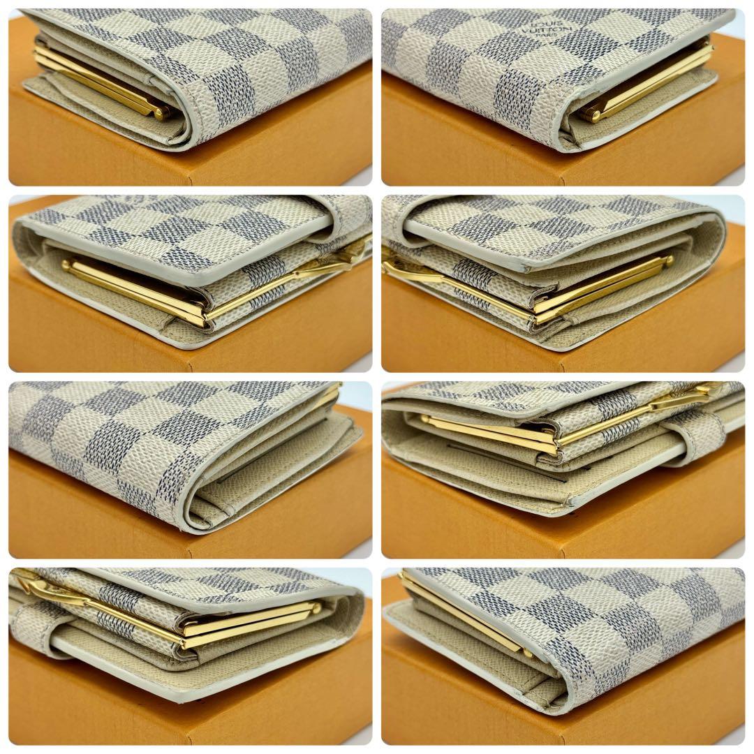 ヴィトン ダミエ アズール ポルトフォイユ ヴィエノワ がま口 カード8枚