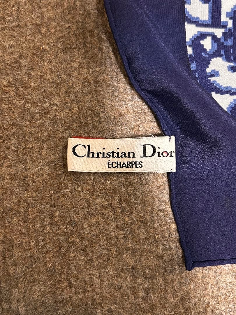 Christian Dior シルクスカーフ トロッター柄　ディオール