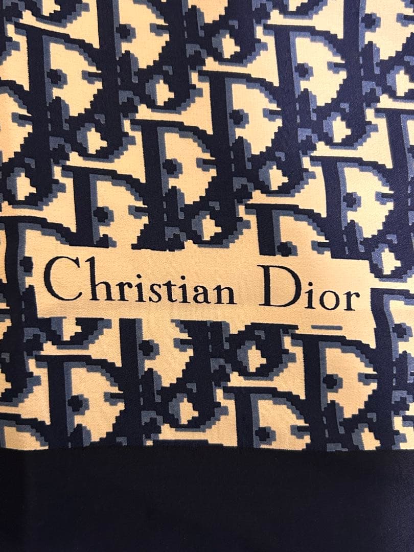 Christian Dior シルクスカーフ トロッター柄　ディオール