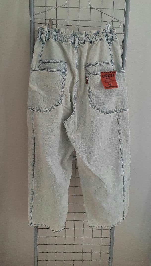 URCH RNA ケミカル加工のワイドストレートパンツ