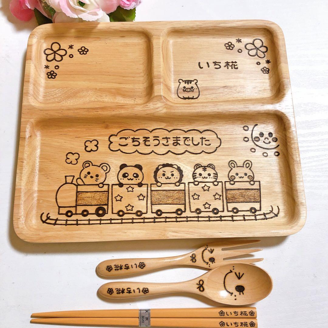 確認♡画像5枚♡四角仕切り(大)♡スプーンフォーク♡お箸♡オーダー受け付け