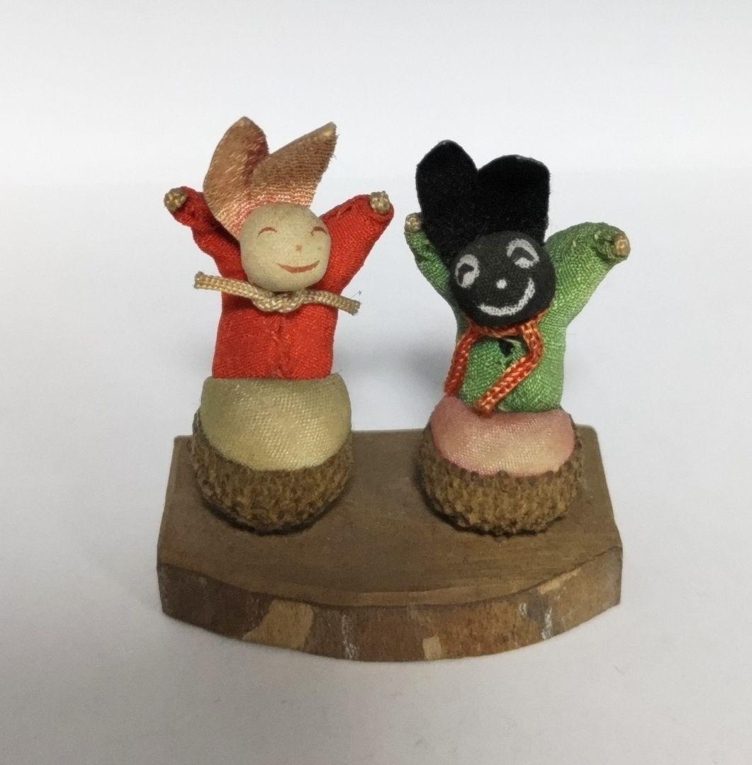 昭和レトロ　古い民芸品　のらくろ　ミニチュア　人形　置物　匿名配送