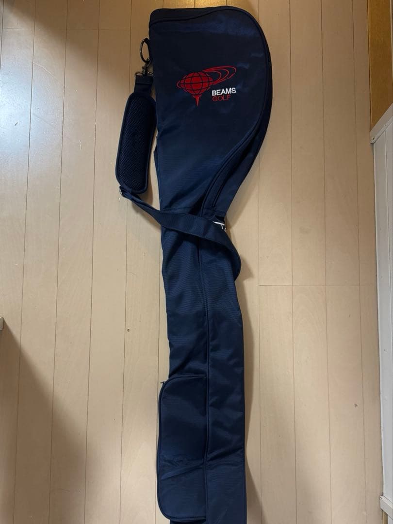 美品BEAMS GOLF ゴルフバッグ ネイビー