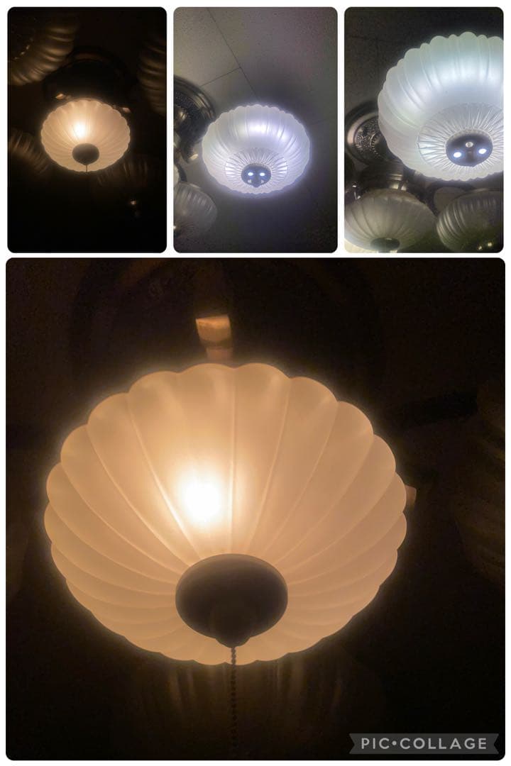 クリアガラスシャンデリア 4灯