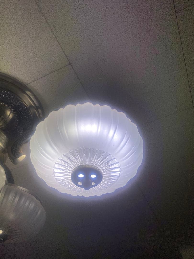 クリアガラスシャンデリア 4灯