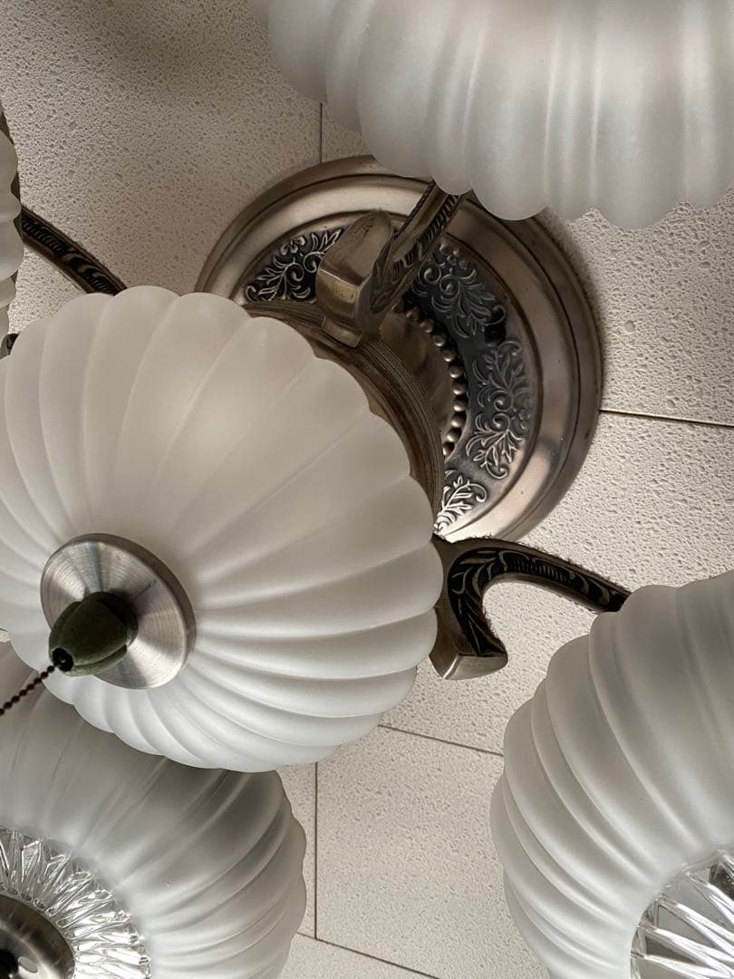 クリアガラスシャンデリア 4灯