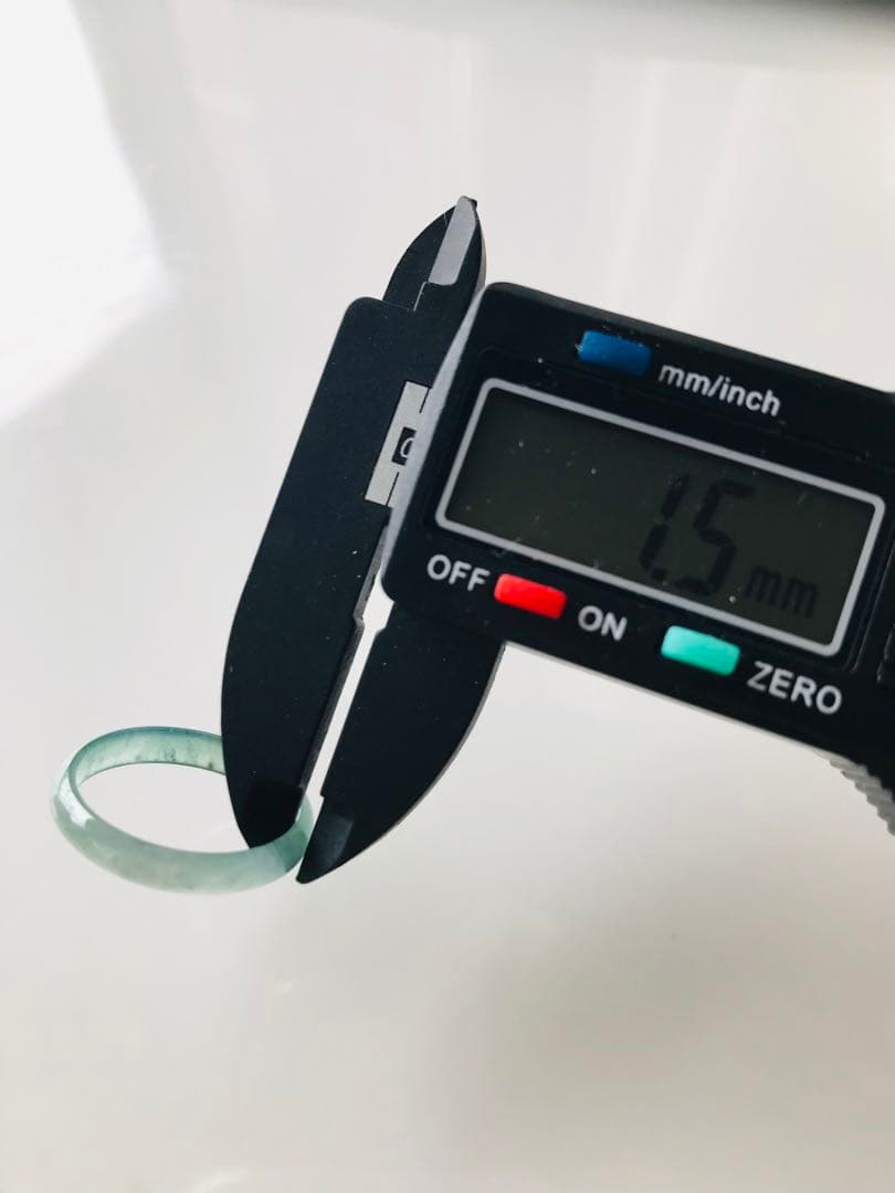 [R50-0011］天然石　翡翠　くりぬき　リング　グアテマラ産　16号