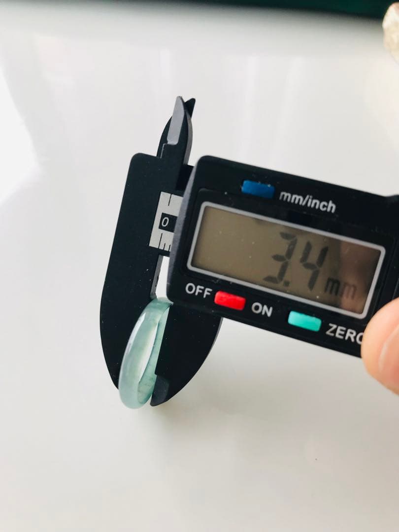 [R50-0011］天然石　翡翠　くりぬき　リング　グアテマラ産　16号