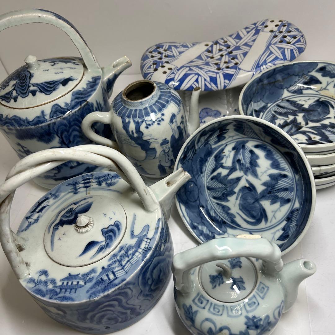 中国清時代　水次、古伊万里水次、膾皿色々　東Y7-1223③タカト