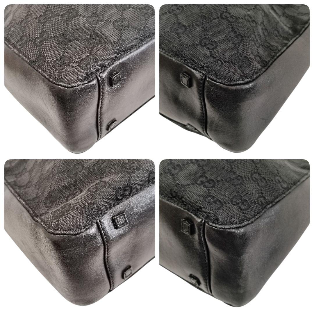 正規品 GUCCI グッチ トートバッグ キャンバス GGキャンバス 鞄 黒