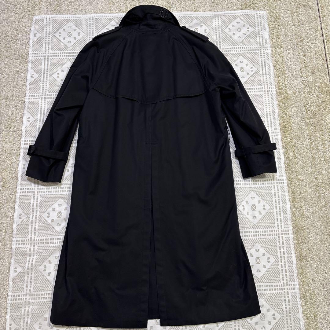 [美品]バーバリーロンドン　ブラック トレンチコート ダブル Burburry