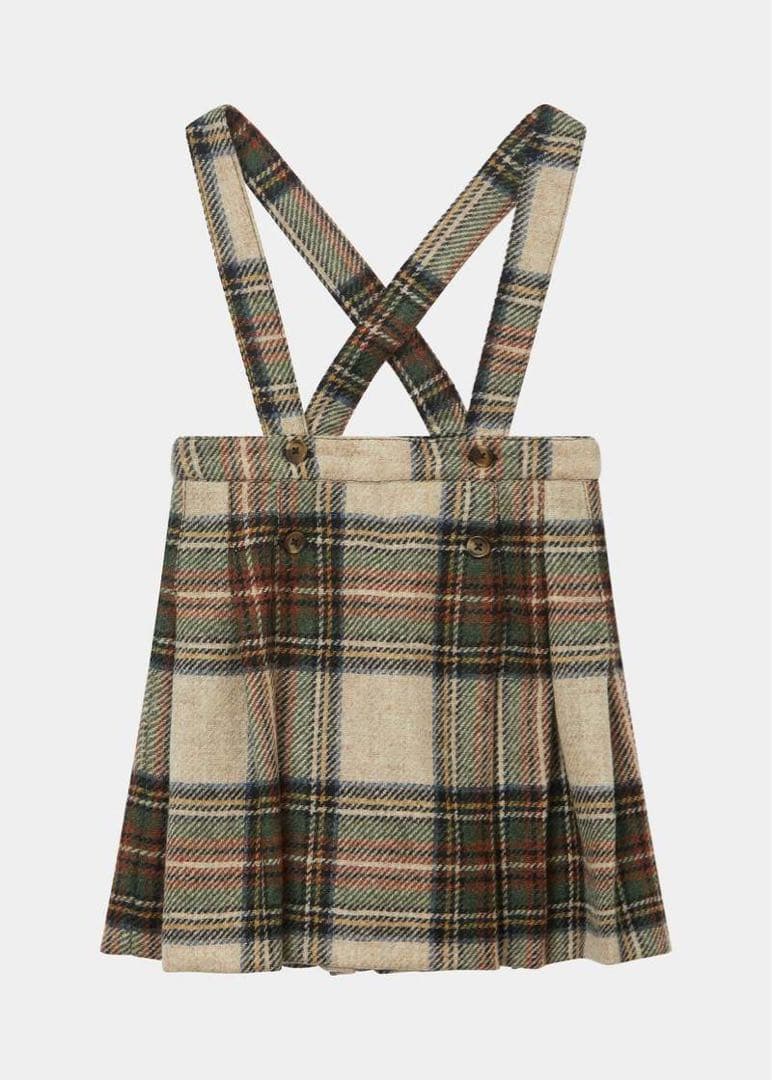 スカート Caramel HEDERA SKIRT GOLD CHECK 8Y