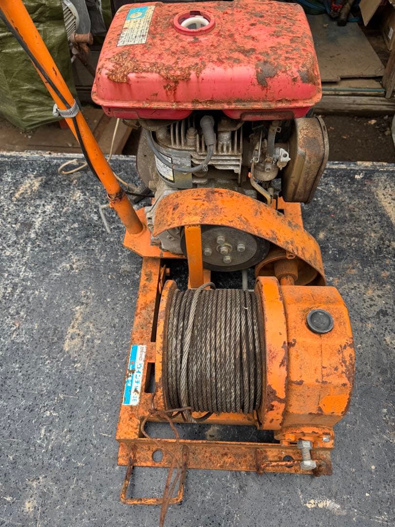 クボタジィーゼル運搬車　セル付　ワキタ林業ウインチセット