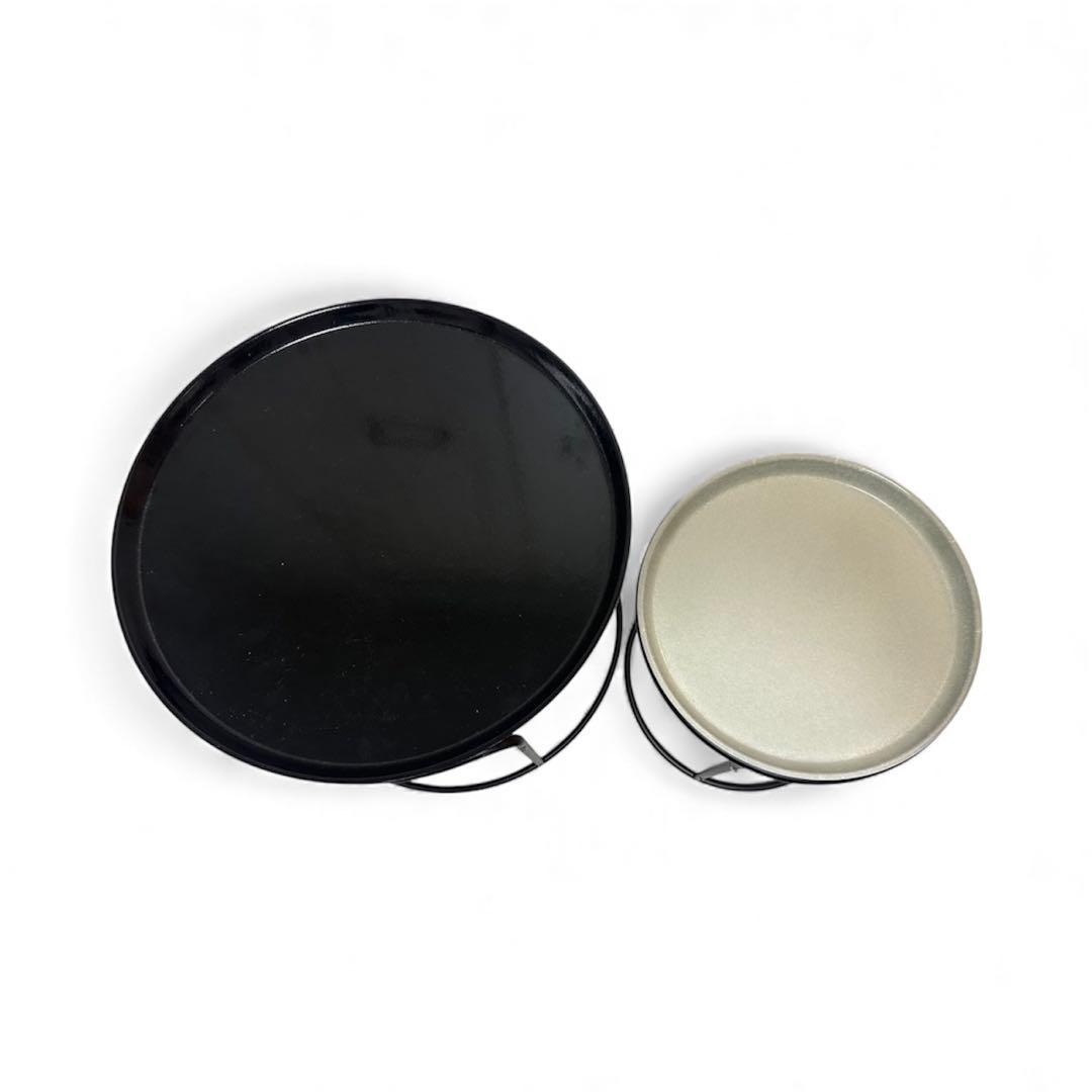 【完売品】カナデモノ CAMBRO製トレー ローテーブル ブラック & ホワイト