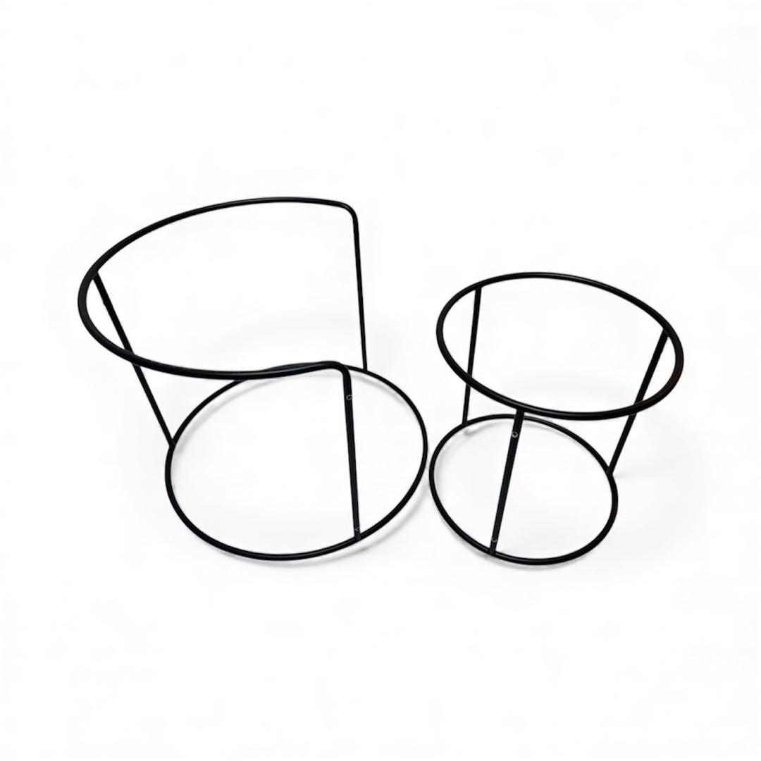 【完売品】カナデモノ CAMBRO製トレー ローテーブル ブラック & ホワイト