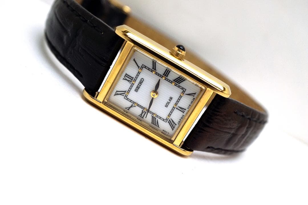 セイコー ソーラー SUP250 V115-0BD0 スクエア