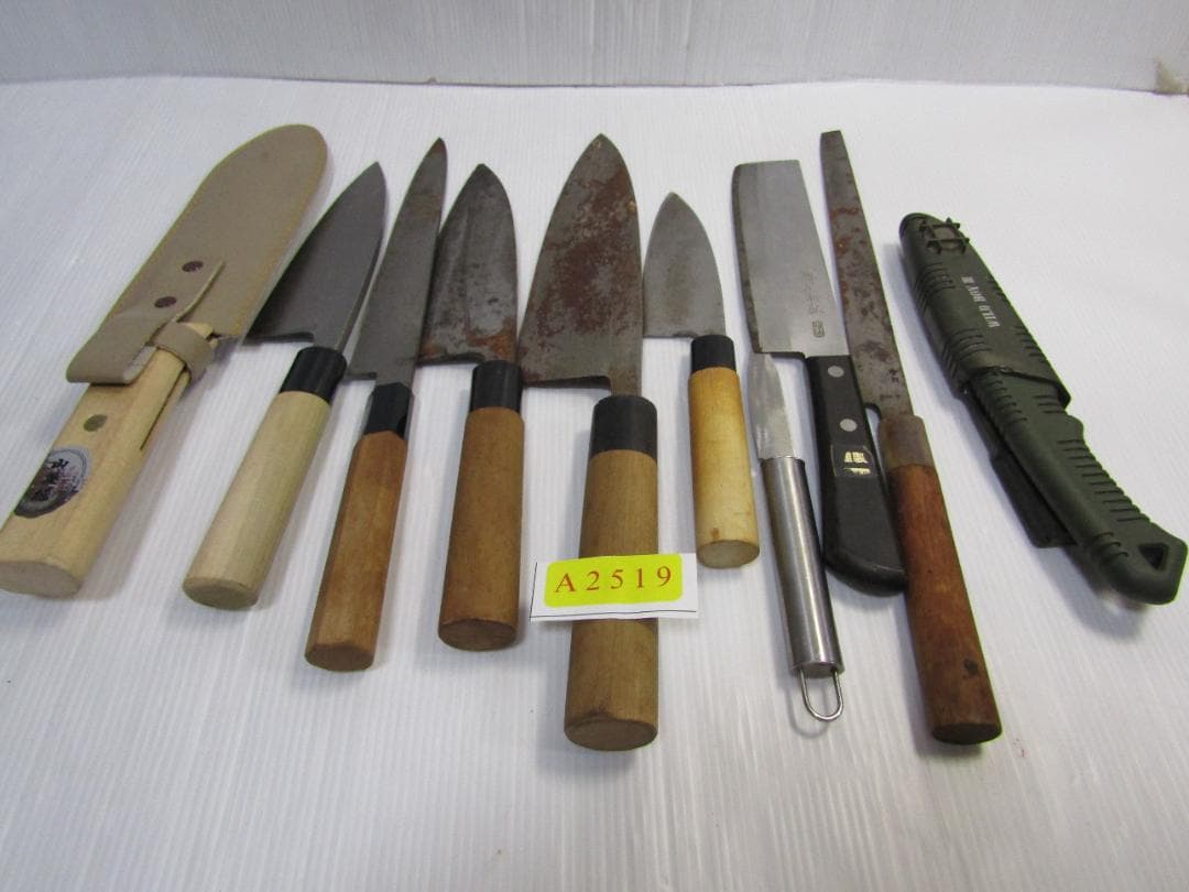 A2519 包丁 料理包丁 和まとめて10本