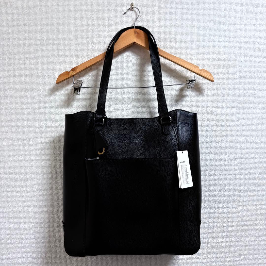 新品⬛︎aniary⬛︎レザートートバッグ⬛︎キーリング⬛︎ブラック⬛︎ビジネス⬛︎底鋲