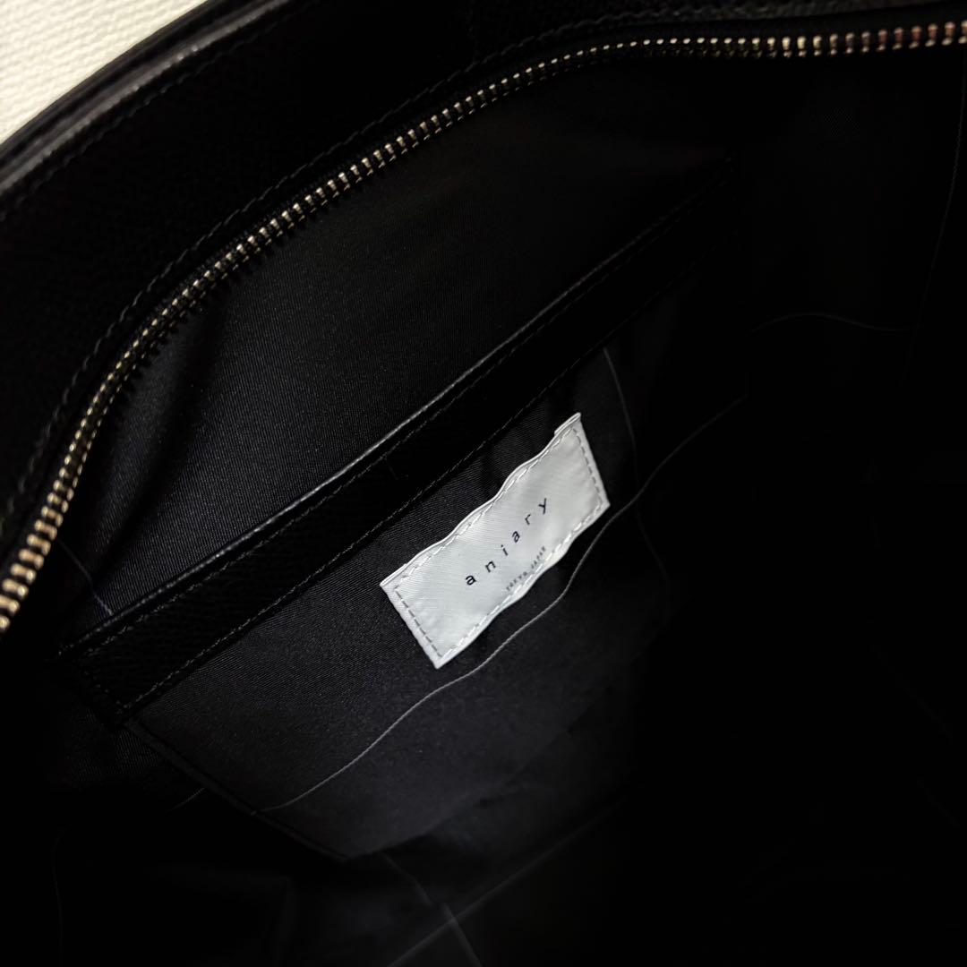 新品⬛︎aniary⬛︎レザートートバッグ⬛︎キーリング⬛︎ブラック⬛︎ビジネス⬛︎底鋲