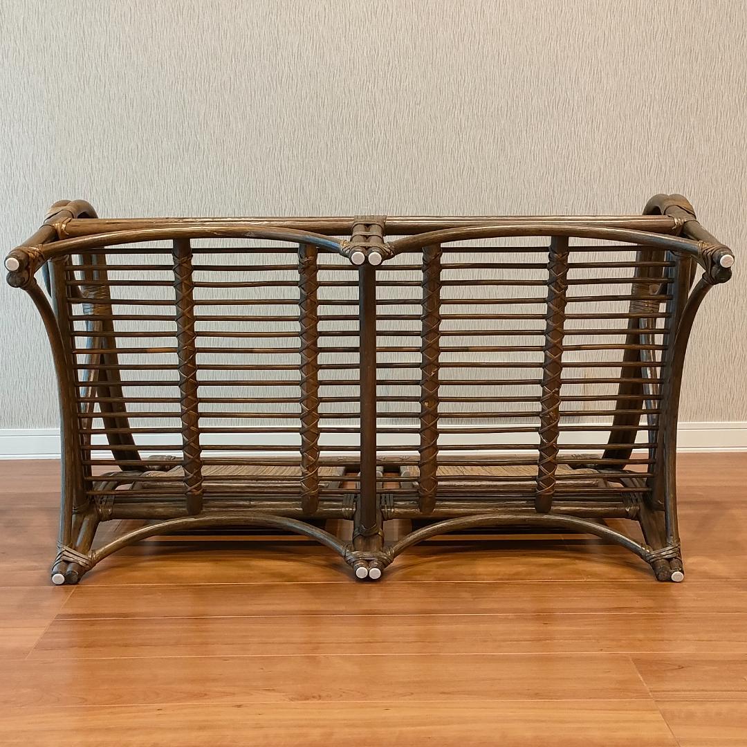 美品　KOSUGA　MEHITABEL　コスガ　アジアン家具　2人掛けソファ