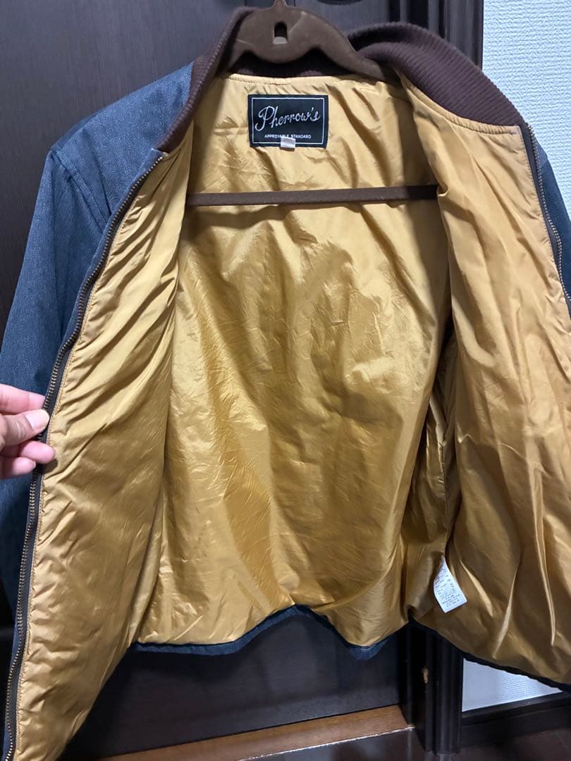 Pherrow's 中綿キルティングジャケット\"MUSTANGS\"38