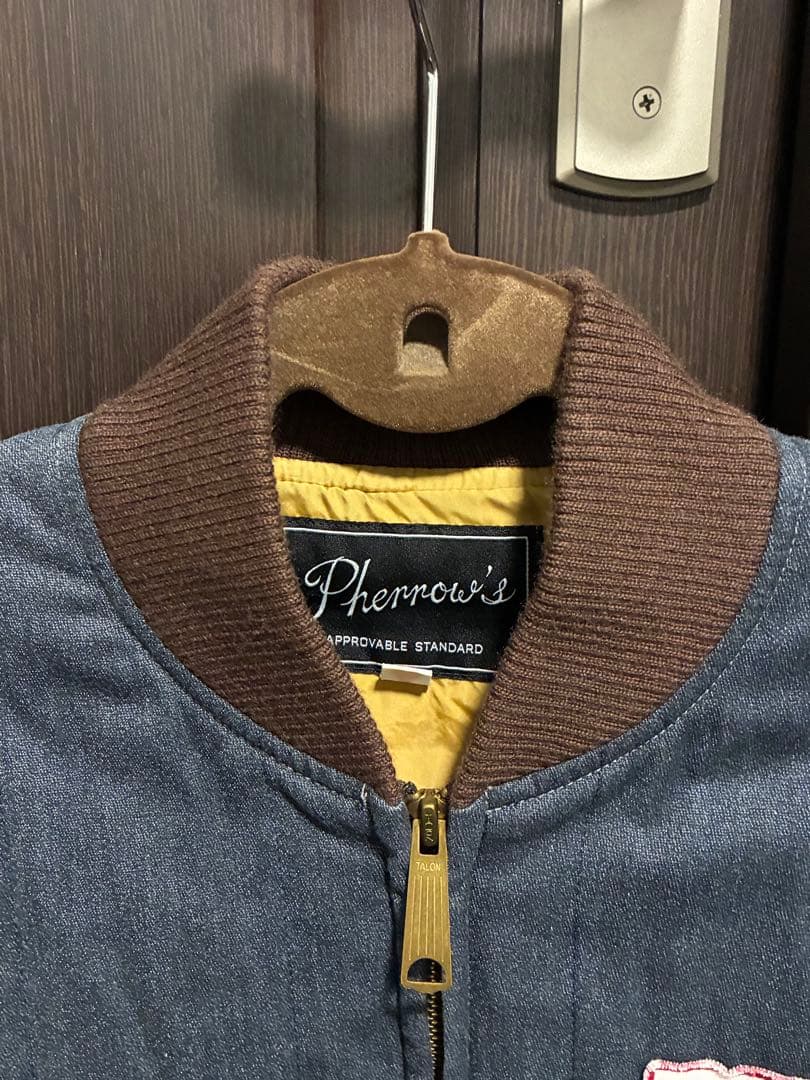 Pherrow's 中綿キルティングジャケット\"MUSTANGS\"38