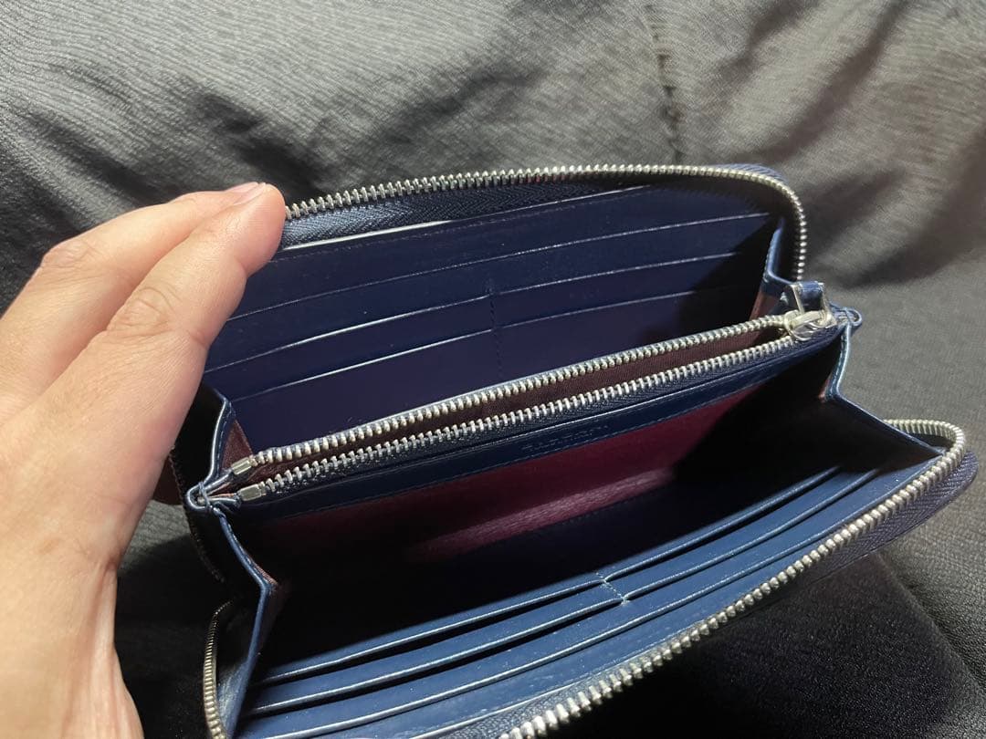 BVLGARI ブルガリ リザード革　長財布 ラウンドファスナー 付属品完備