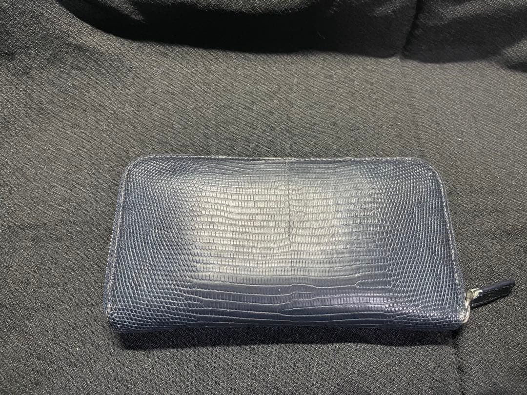 BVLGARI ブルガリ リザード革　長財布 ラウンドファスナー 付属品完備