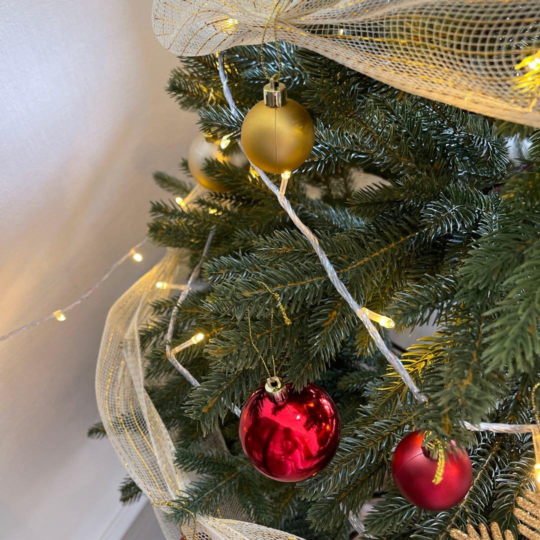 1.5m クリスマスツリー 金色装飾付き