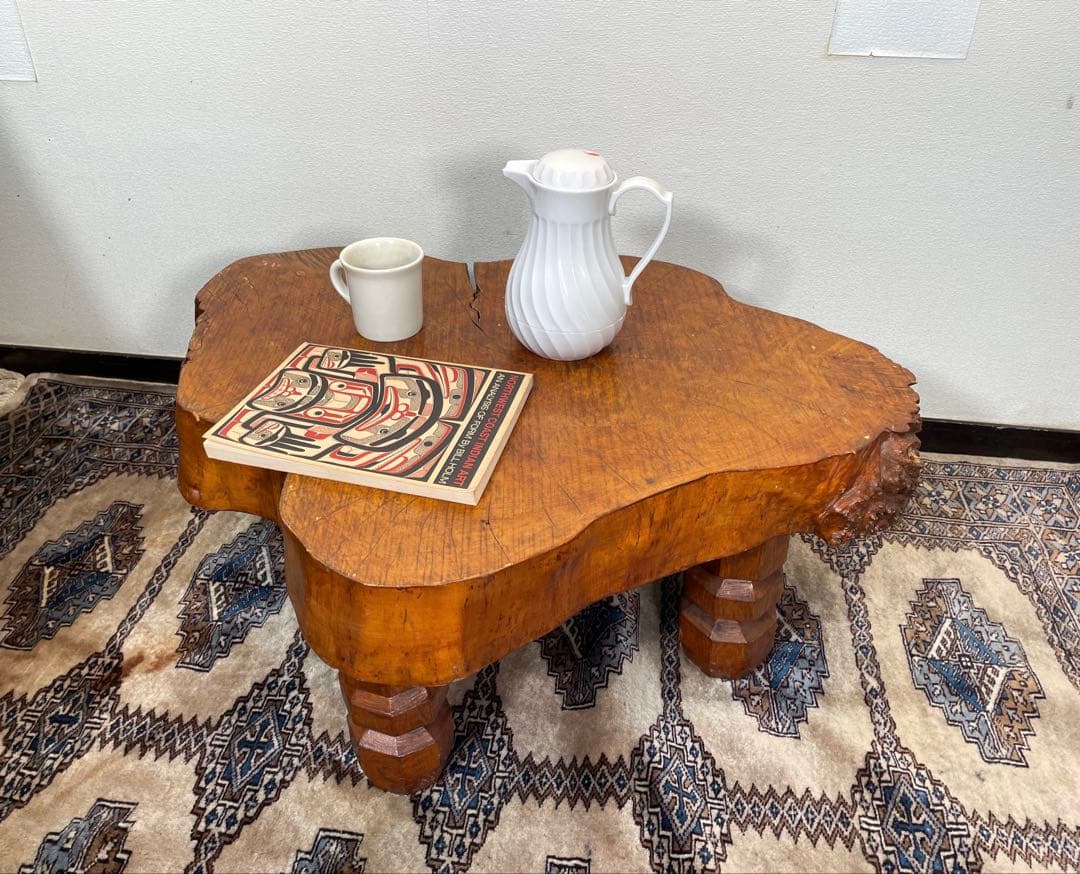 天然木 無垢材 切り株 ローテーブル プリミティブ ナチュラル サイドテーブル