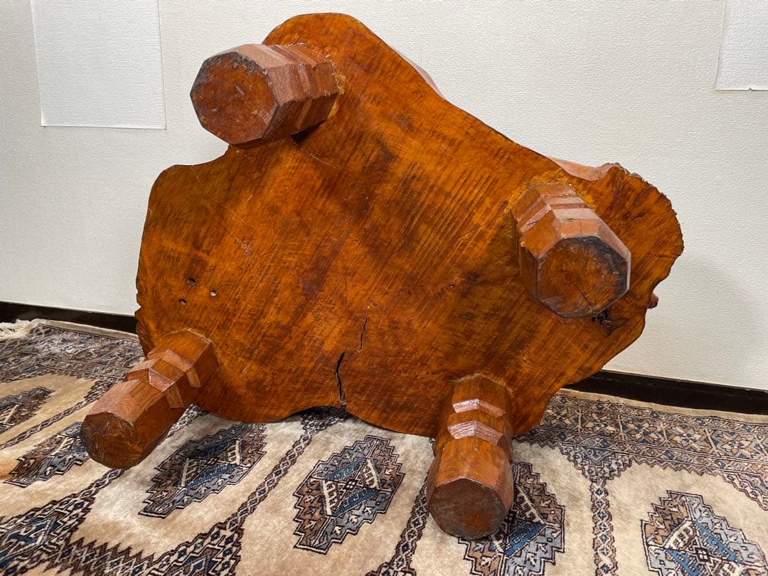 天然木 無垢材 切り株 ローテーブル プリミティブ ナチュラル サイドテーブル