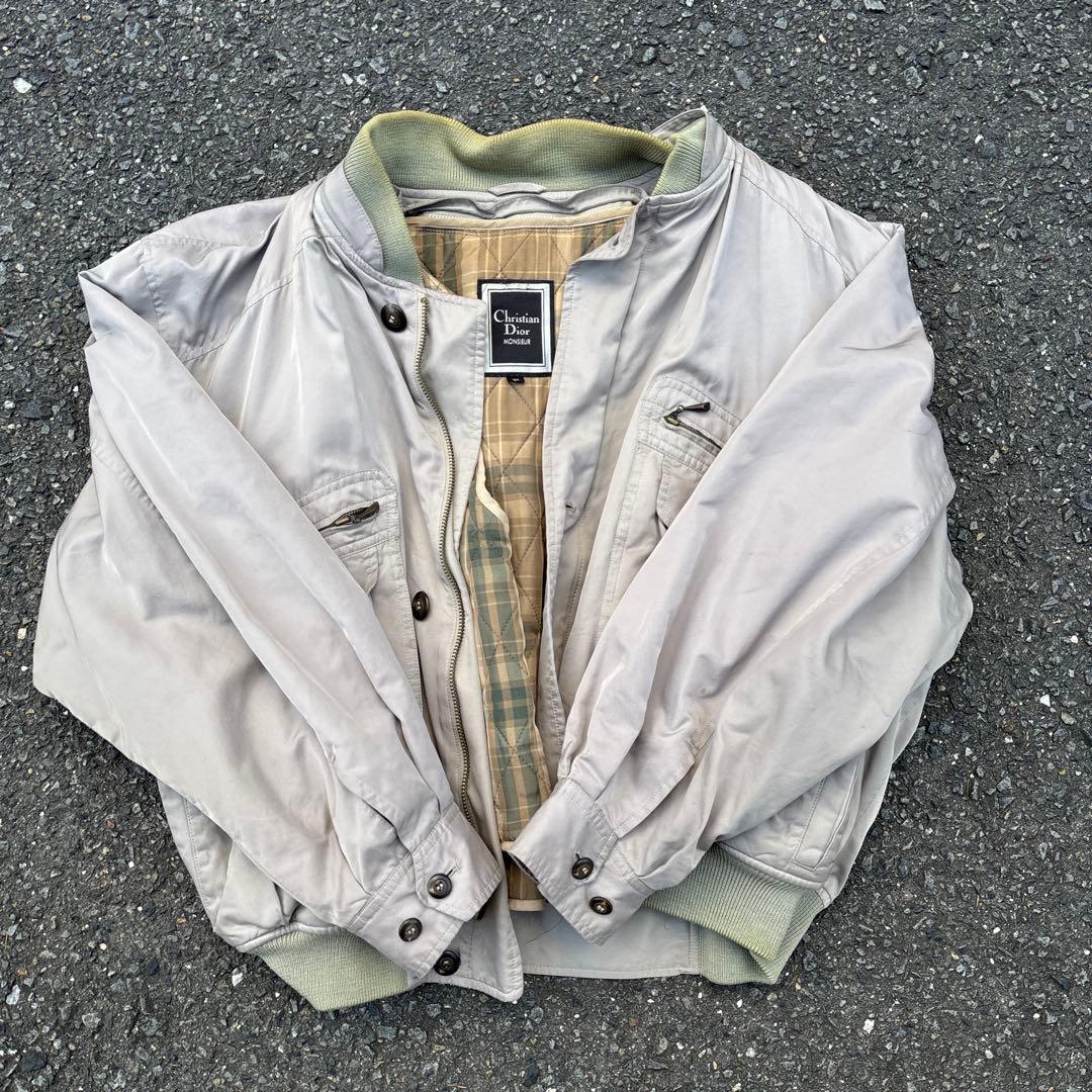 超希少ヴィンテージ　DIOR 90s ブルゾン　ジャンパー　ライナー付き