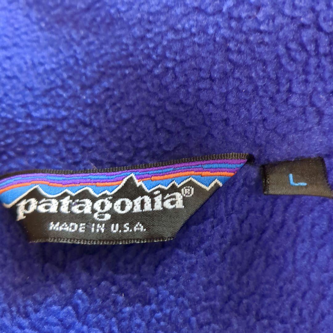 美品 80s USA製 Patagonia シェルドシンチラ ブラック Lサイズ