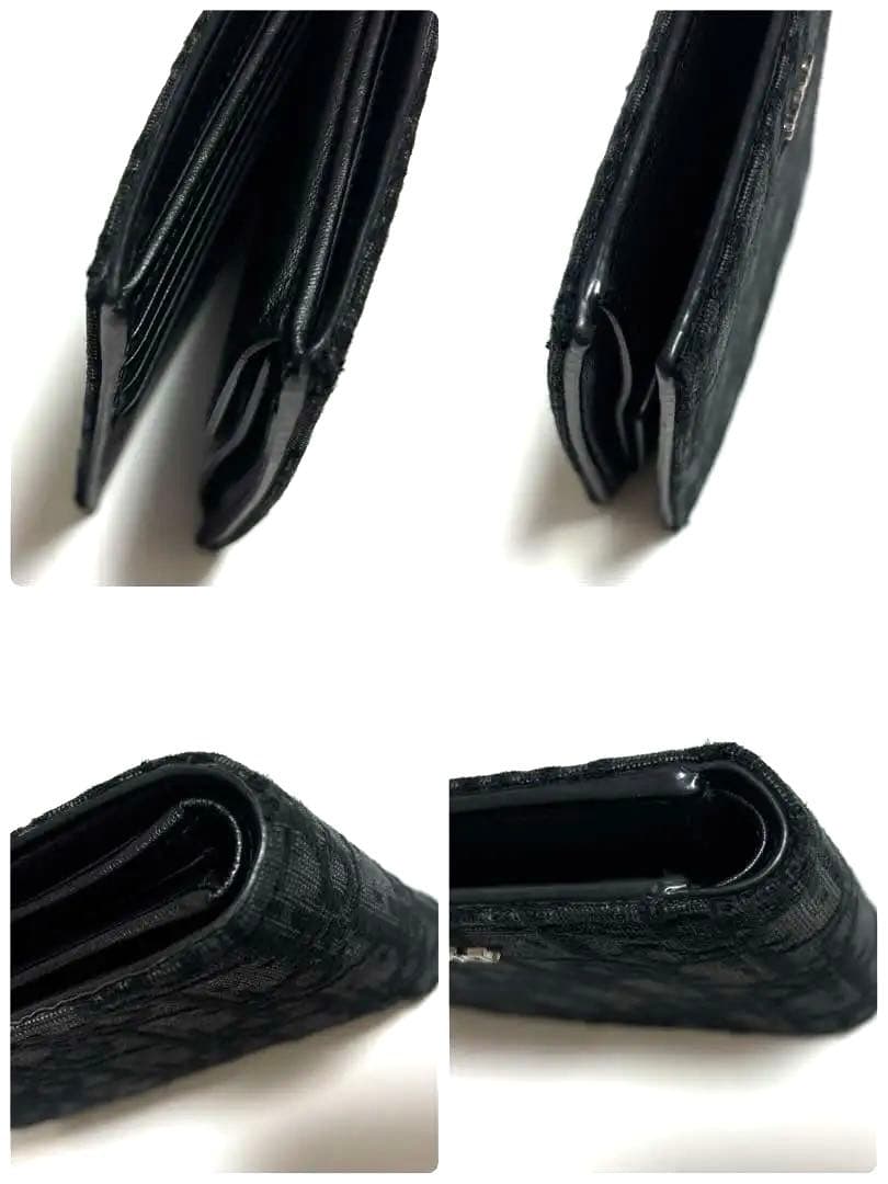 ディオール メンズ 折り財布 オブリーク ジャガード ブラック　正規品