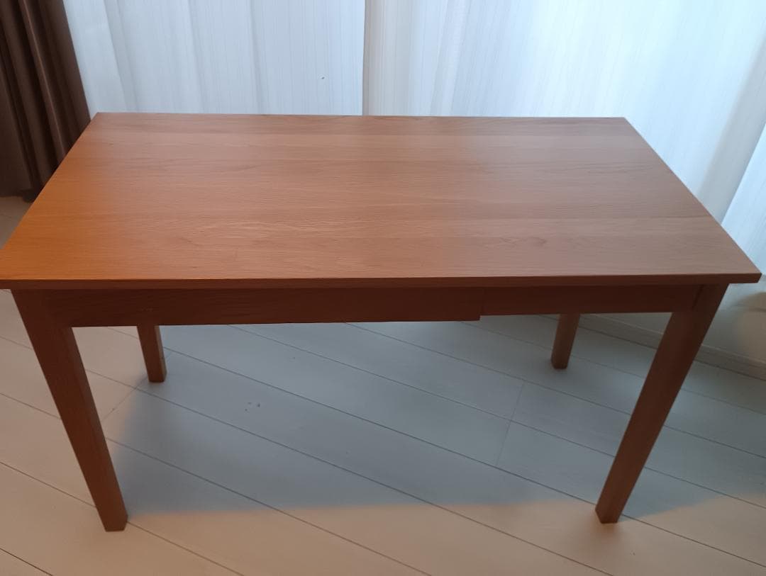 【値下げ】直接引き取りのみ　無印良品 無垢材 木製デスク オーク材 事務学習机