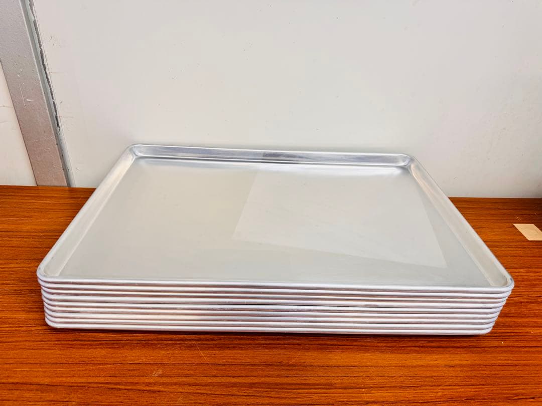 業務用 アルミ製 天板 トレー 9枚セット 約60×40cm 中古