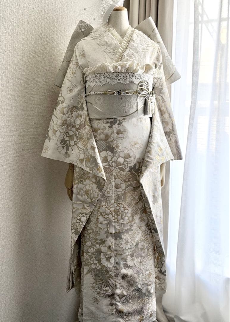 amin0116　高級振袖　白生地　フルセット　すぐ発送可能