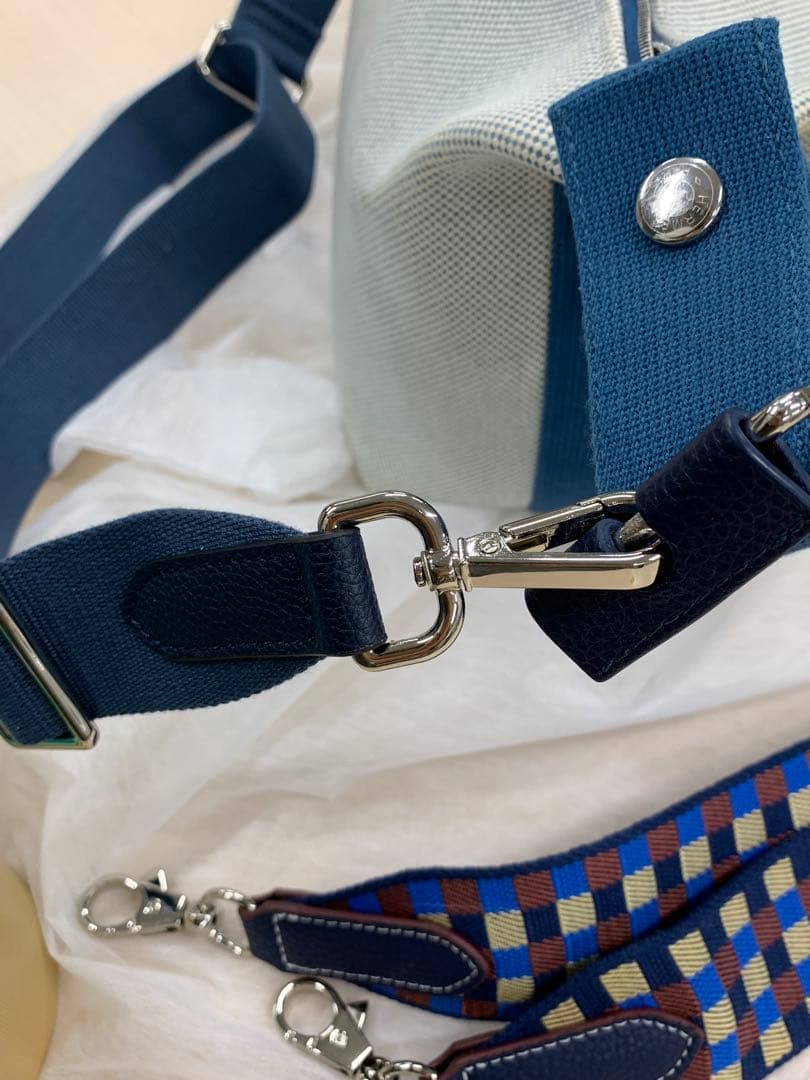 ショルダーストラップ2本アタッチメントのみ!!HERMES ブリッドアブラック