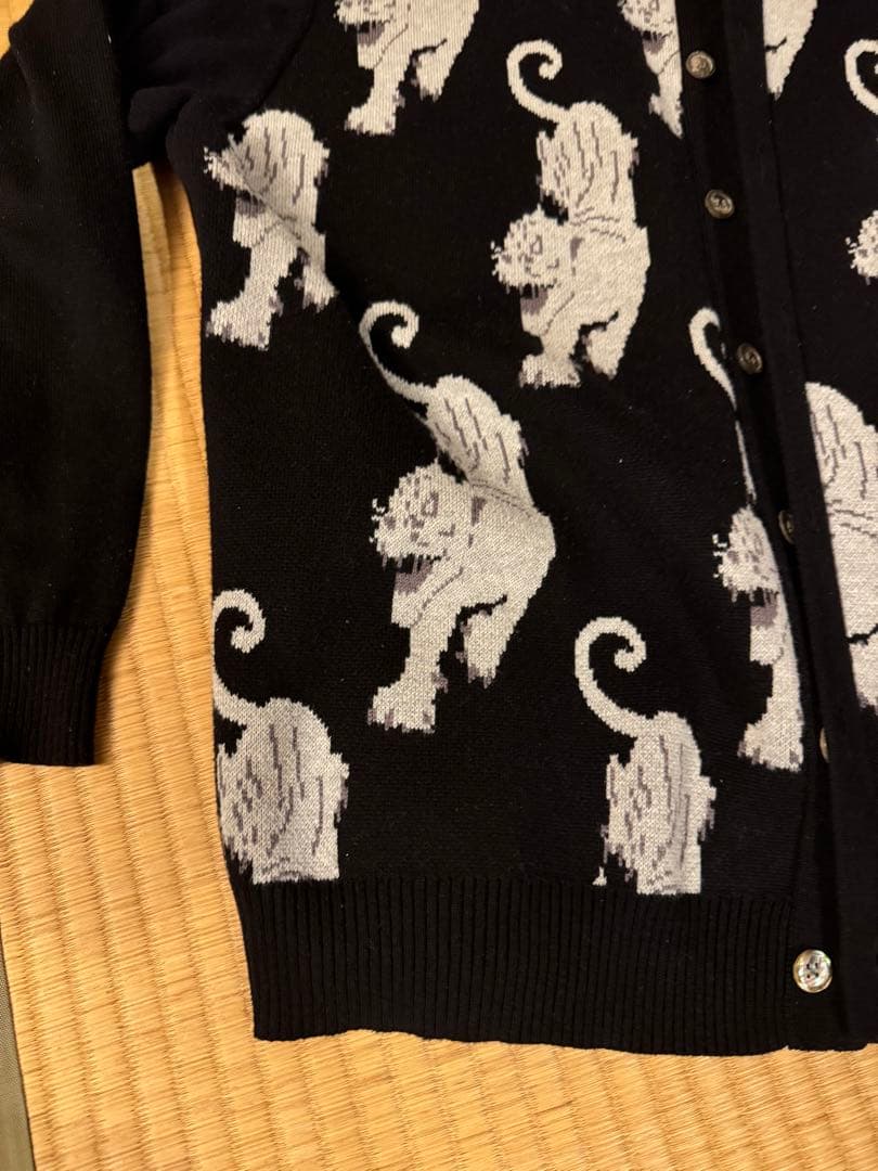 TTT MSW ライオン柄 ニットカーディガン