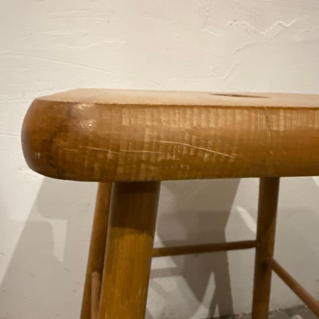 ヴィンテージ　木製サイドテーブル　　スツール　スクエア