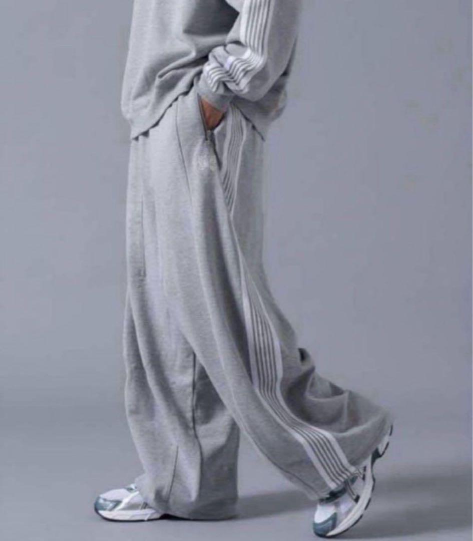 早い者勝ちneedles LHP 別注　スウェットパンツ　グレーヒザデル　S