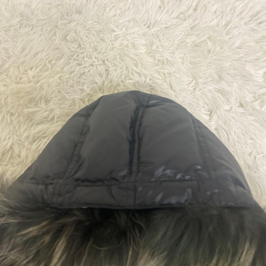 極美品　バーバリー ブルーレーベル ダウン ベスト メガチェック リアルファー