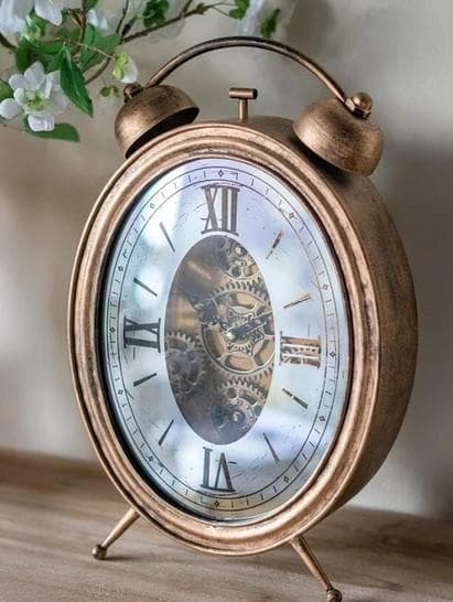 置時計 ゴールド アンティーク イタリアン 振り子 歯車 85610CK